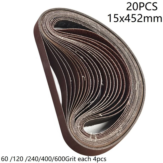 Lot De 7 Ceintures De Ponçage Uneeda M-174256 – Grain 80 – 6 X 132 Cm – T14 – Fabriqué Aux US