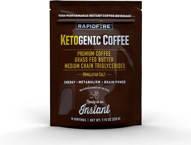 Ketogenic High Performance Instant Coffee Mix, Supports Energy and Me