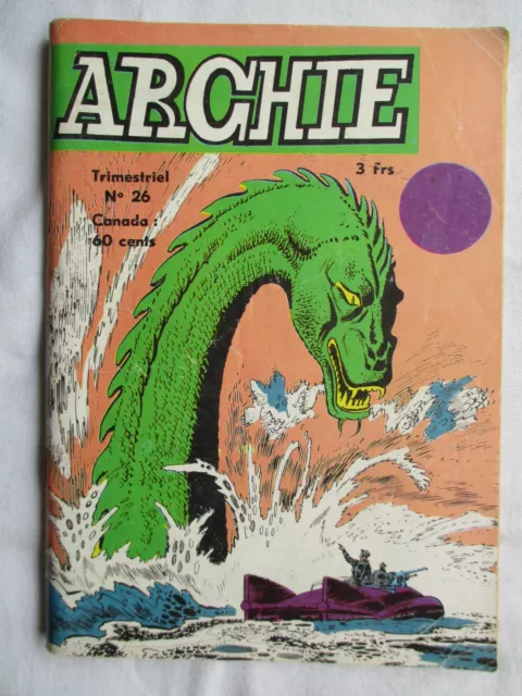 Archie 26  Jeunesse Et Vacances Rare 1974