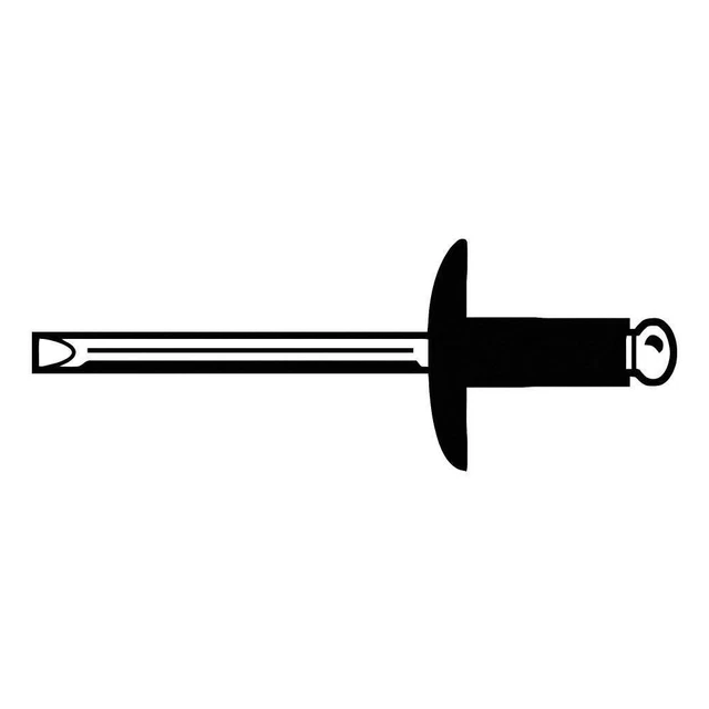 GRAINGER APPROVED U34126.012.4143 Blind Rivet,1/8Inx0.323In,Flange,PK500