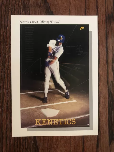 Nike Poster Card 1990 5x7 Ken Griffey Jr. "KENETICS" RARE #290927