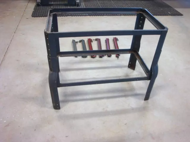 Vintage 1950's Waterfall Craftsman Power Tool Bench 30" X 16" 4 x Slide - Rails Vintage 1950's Waterfall Craftsman Power Tool Bench 30" X 16" 4 x Slide - Rails