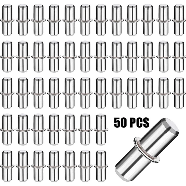 Mensola Supporto Pioli Supporto 5x16mm Comodo Installion Ferro Nickel Nuovo