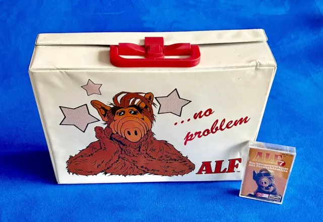 ALF Kassetten Koffer mit Inlett und Alf MC Folge 7 Retro Vintage Kult 90er 80er