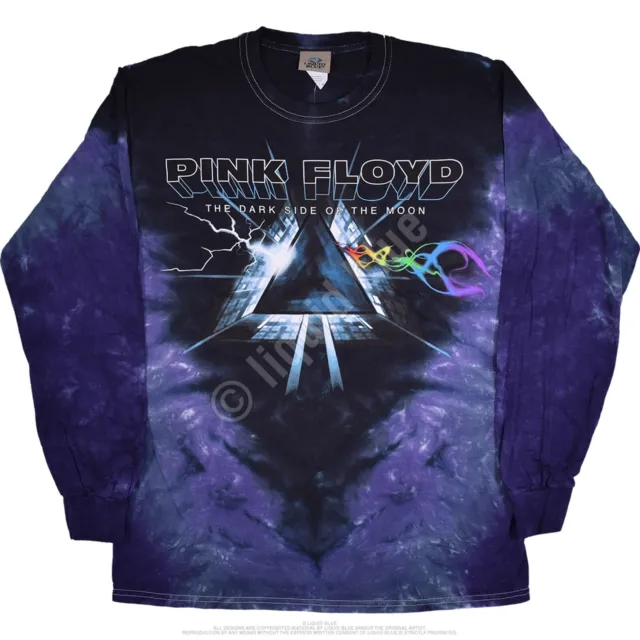 Pink Floyd-Dark Side Of The Moon-Vortex-Long Sleeve-Tie Dye T-Shirt M,L,Xl,Xxl