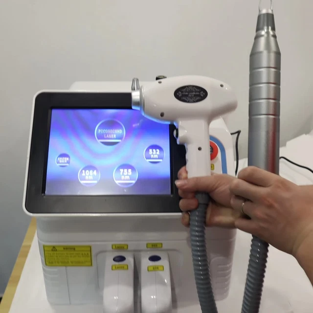 Capelli laser a diodi 2 in 1 808 nm 755 nm 1064 nm + macchina rimozione tatuaggi pico ND YAG