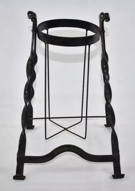 Vintage Asbach-Uralt Wrought Iron German Brandy Wine Bottle Holder Stand Cradle