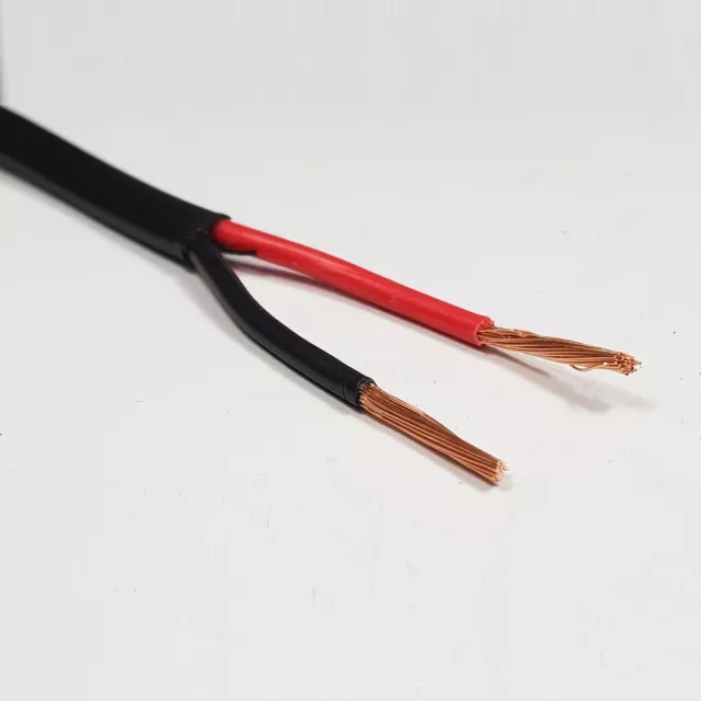 2.5Mm² Automotive Twin Core Cable 12V 24V 29 Amps 2 Thinwall Red/Black Auto Wire