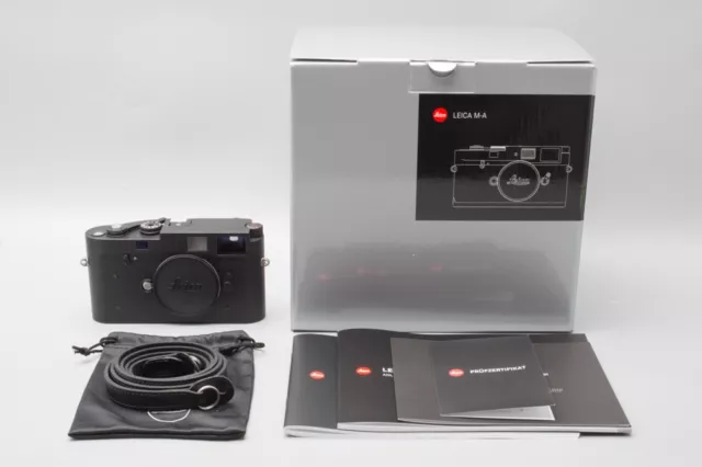 Leica M-A (Typ 127)  35mm Rangefinder Film Camera Body - Black Chrome, Boxed
