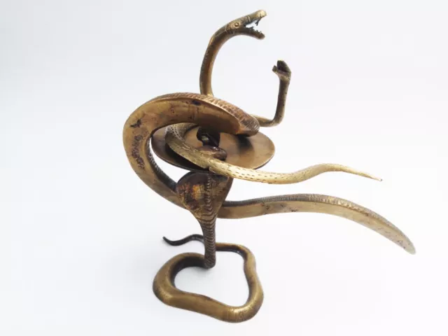 Lot de 3 sujets en bronze " serpents " cabinet de curiosités