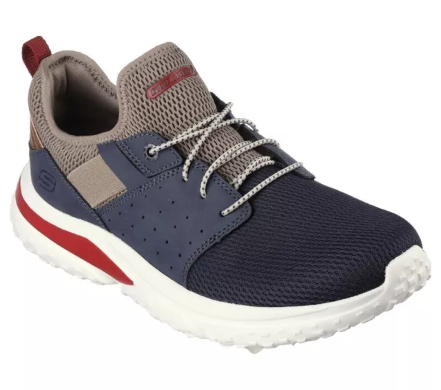 Skechers Men's Street Relaxed Fit: Solvano - Caspian Navy/Multi Medium Size US