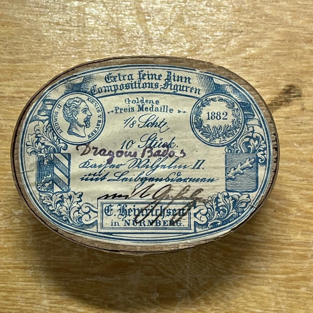 Plats d'étain HEINRICHSEN - Zinnfiguren 10 lanciers lansquenets allemands