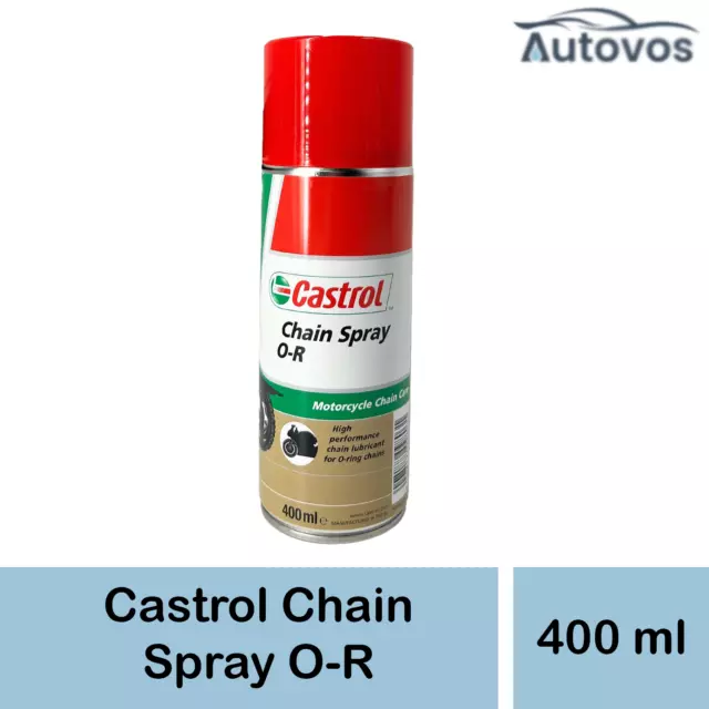 CASTROL Chain Spray O-R Kettenspray Kettenfett Fettspray Motorrad 400ml