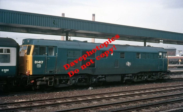 ORIGINAL 35MM Slide Railway Diesel - 31417 @ Doncaster 26th Sept 1985 £ ...