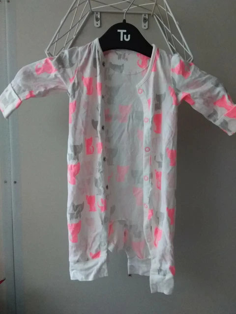 Mothercare Baby Girl's Romper Suit Aged 0-3mths