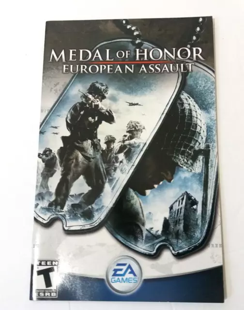 Sony Playstation 2 PS2 Instruction Manual only Medal Of Honor European Assault