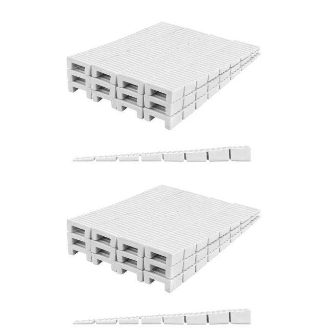 40 pcs Furniture Shims Leveling Plastic Shims for Leveling Table Levelers Wedges