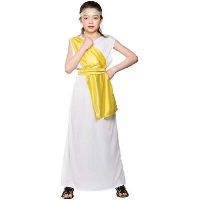 Girls Greek Ancient History Costume Book Day Fancy Dress Outfit Halloween Party