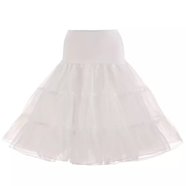 Ivory 26" Swing Skirts Tutu Underskirt Petticoat Wedding Rockabilly Fancy Dress