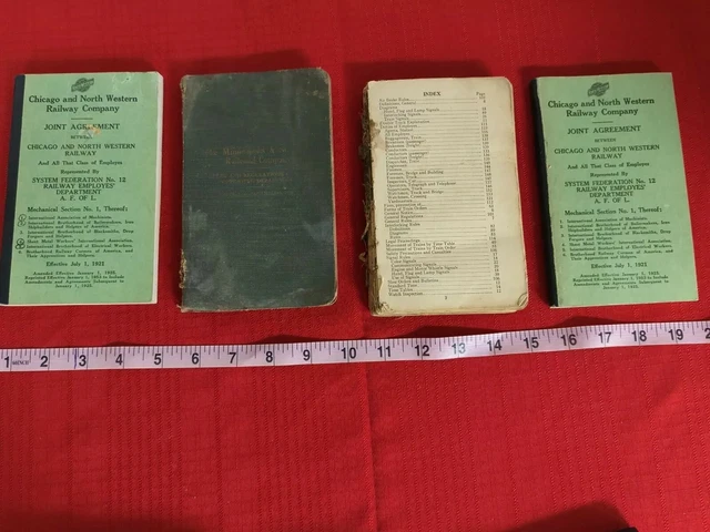 Railroad Train Books Chicago North Western Minneapolis St. Louis Company 1920's