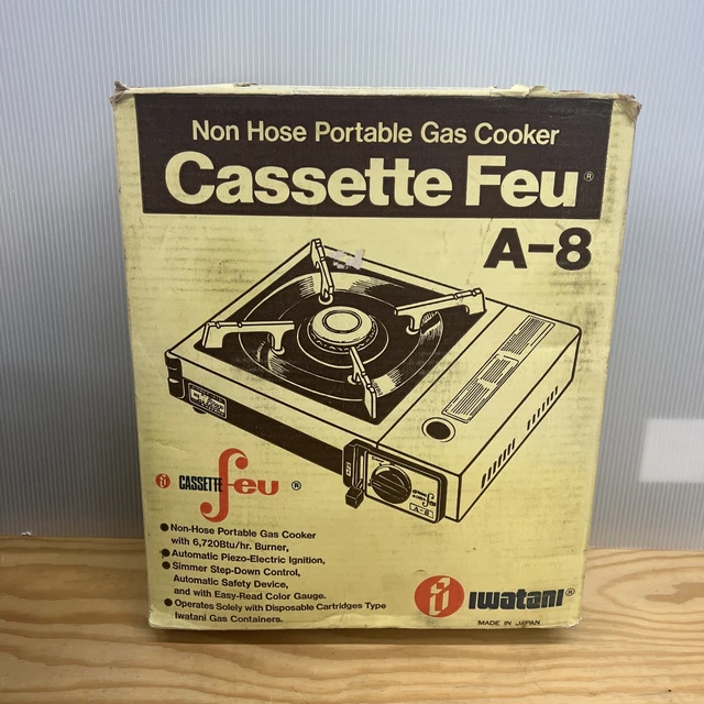 IWATANI CASSETTE FEU Portable Butane Gas Burner Camping Stove A8 Japan
