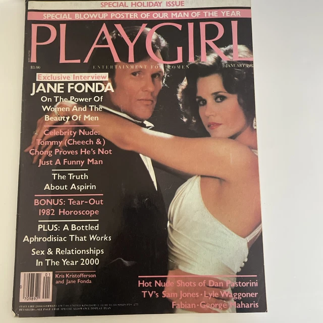 PLAYGIRL JANUARY 1982 Jane Fonda Cheech & Chong Nude Holiday Issue £9.64 - PicClick UK