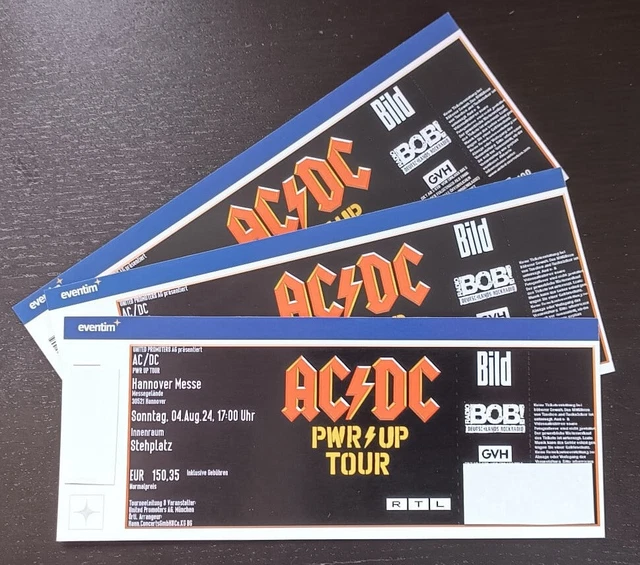 ACDC PWR UP TOUR 2024 HANNOVER 04.08.2024 AC/DC Ticket EUR 155,00 PicClick DE