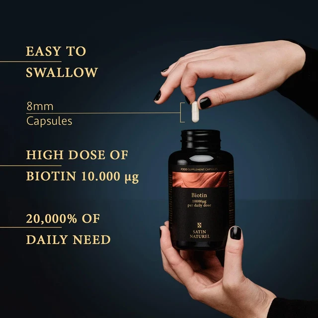 BIOTIN HAIR GROWTH Supplement 10,000Mcg 6 Month Supply 180 High