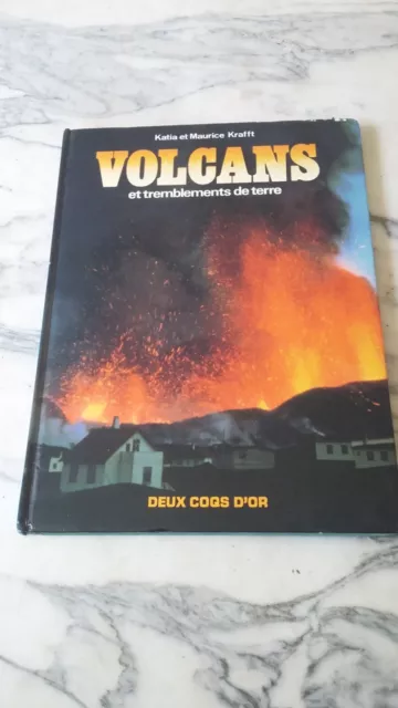 Volcans Tremblements De Terre 1982 Katia Maurice Krafft Deux Coqs D'or Vintage