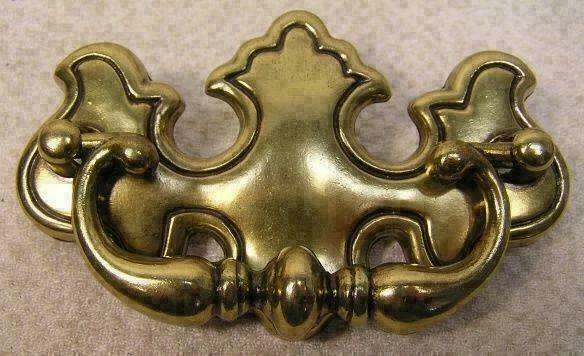 12 Vintage Brass Drawer Handles Pull 2 1/2" Cabinet Furniture Hardware '
