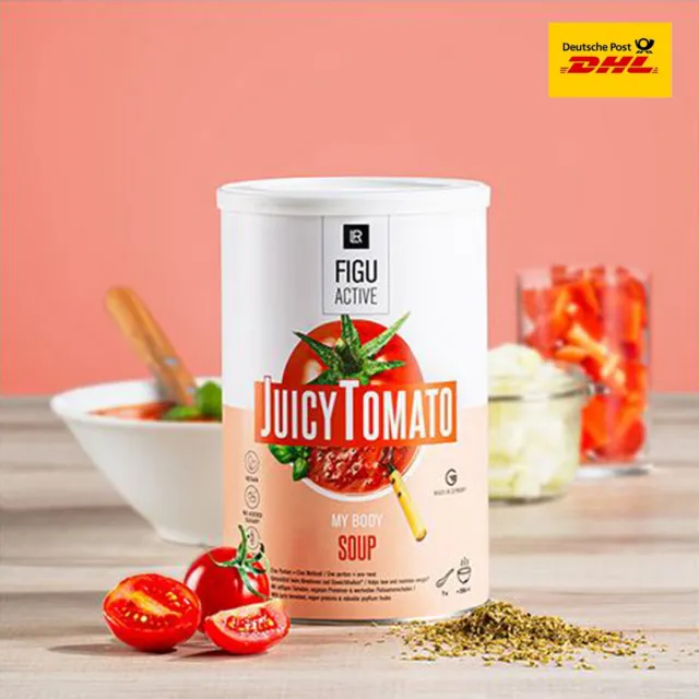 LR FIGUACTIVE Juicy Tomato Soup 488g nuova + IMBALLO ORIGINALE