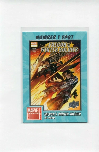 2020-21 Mint Marvel Annual FALCON WINTER SOLDIER Number One Spot N1S-19 UD Card