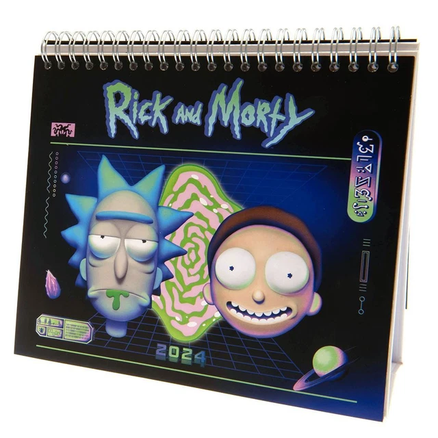 RICK AND MORTY 2024 Desktop Calendar £13.25 PicClick UK