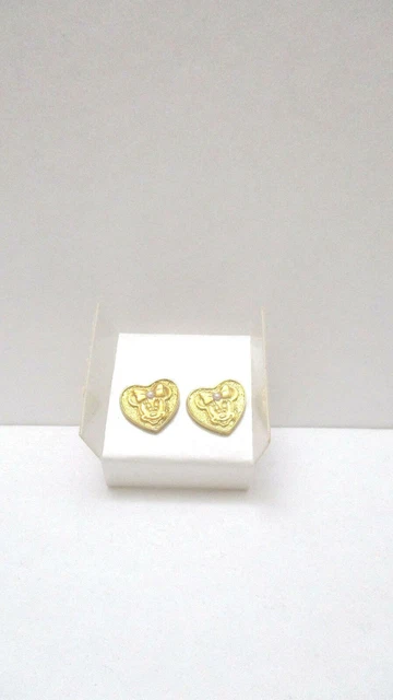 AVON Kids Minnie's Pink And Pretty Earrings  -  Goldtone  -   Pierced  NEW