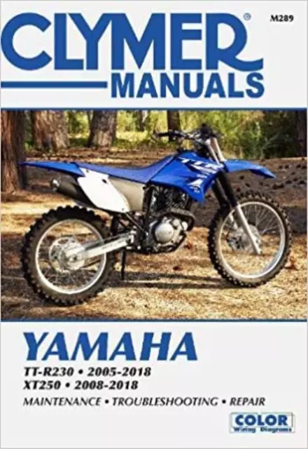Yamaha XT250 2008-2018 & TT-R230 2005-2018 Clymer Workshop Manual Service