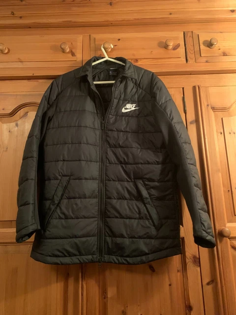 NIKE Mens Black Padded Coat Size M