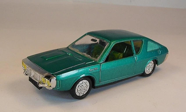 Norev Jet Car 1/43 - Renault 17 TS R17 Jaune - Jouet Ancien France