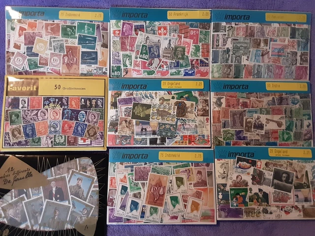 Briefmarken Verkaufspackungen, 23 noch ungeöffnete ehemalige Verkaufspackungen