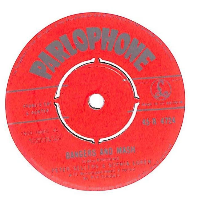 PETER SELLERS & Sophia Loren Bangers And Mash UK 7" 1960 45R4724