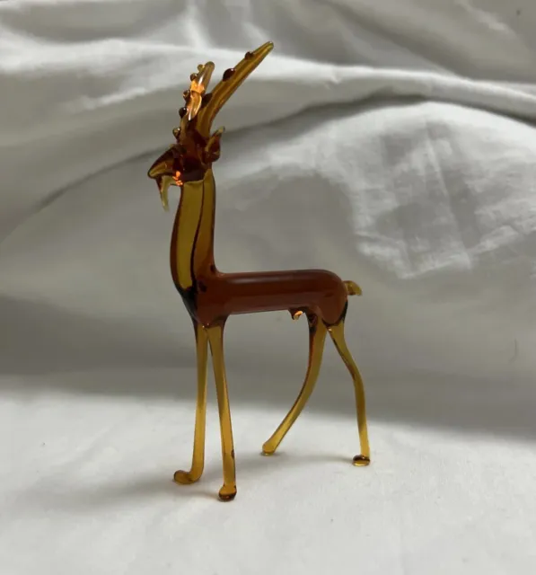 Vintage Murano Art Glass Gazelle Deer