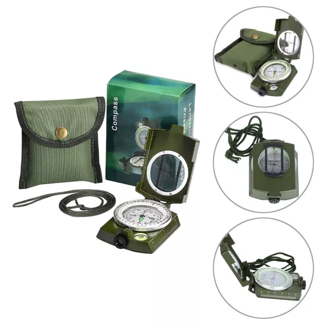 Professional Compass Metal Pocket Waterproof Military Army Sighting Inclinometer