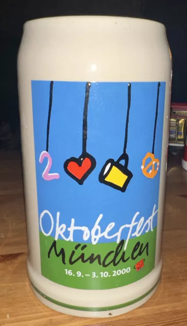 Oktoberfest Rastal Munich Beer Stein 2000 1 liter Mug Germany Authentic Rare