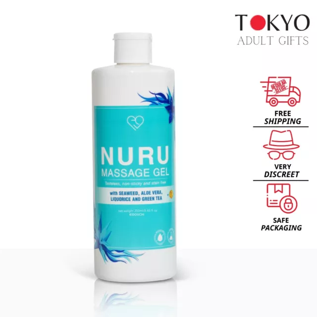 Eroticgel Nuru Japanese Massage Gel 250ml with Aloe Vera, Seaweed, Vitamin B5