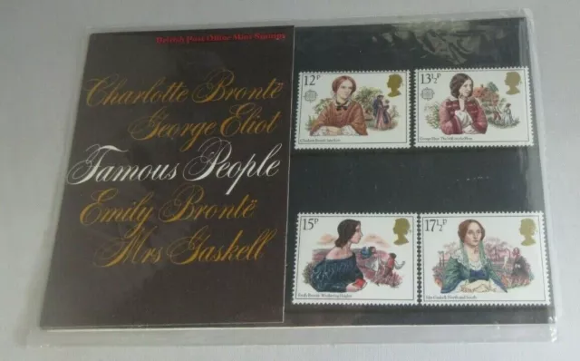 1980 Famous People British Post Office Mint Stamps Presentation Pack