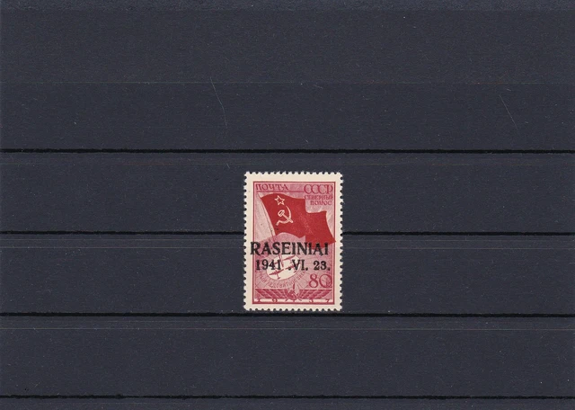 Litauen: Raseiniai, MiNr. 8, **, BPP Attest