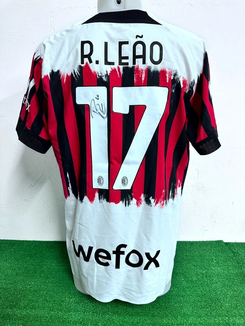 MAGLIA MILAN LEAO Nemen Match Worn Issue Shirt Jersey Camiseta