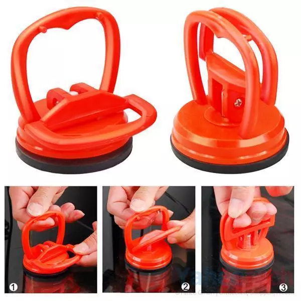 2x mini suction lifter rubber vacuum cleaner 57 mm max. 15 kg glass lifter suction cup vacuum lifter DE