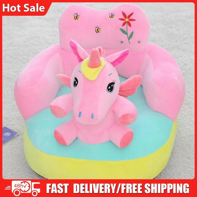 Cartoon Child Stool Cover Non-slip Animal Toddler Seat Mat Soft Unisex No Filler