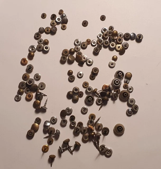 Lot De 13 Couronnes Pour Montre De Poche - Pièces Détachées Vintage, Occasion