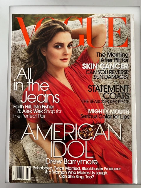 VOGUE MAGAZINE FEBRUARY 2006 DREW BARRYMORE Faith Hill Isla Fisher Shop